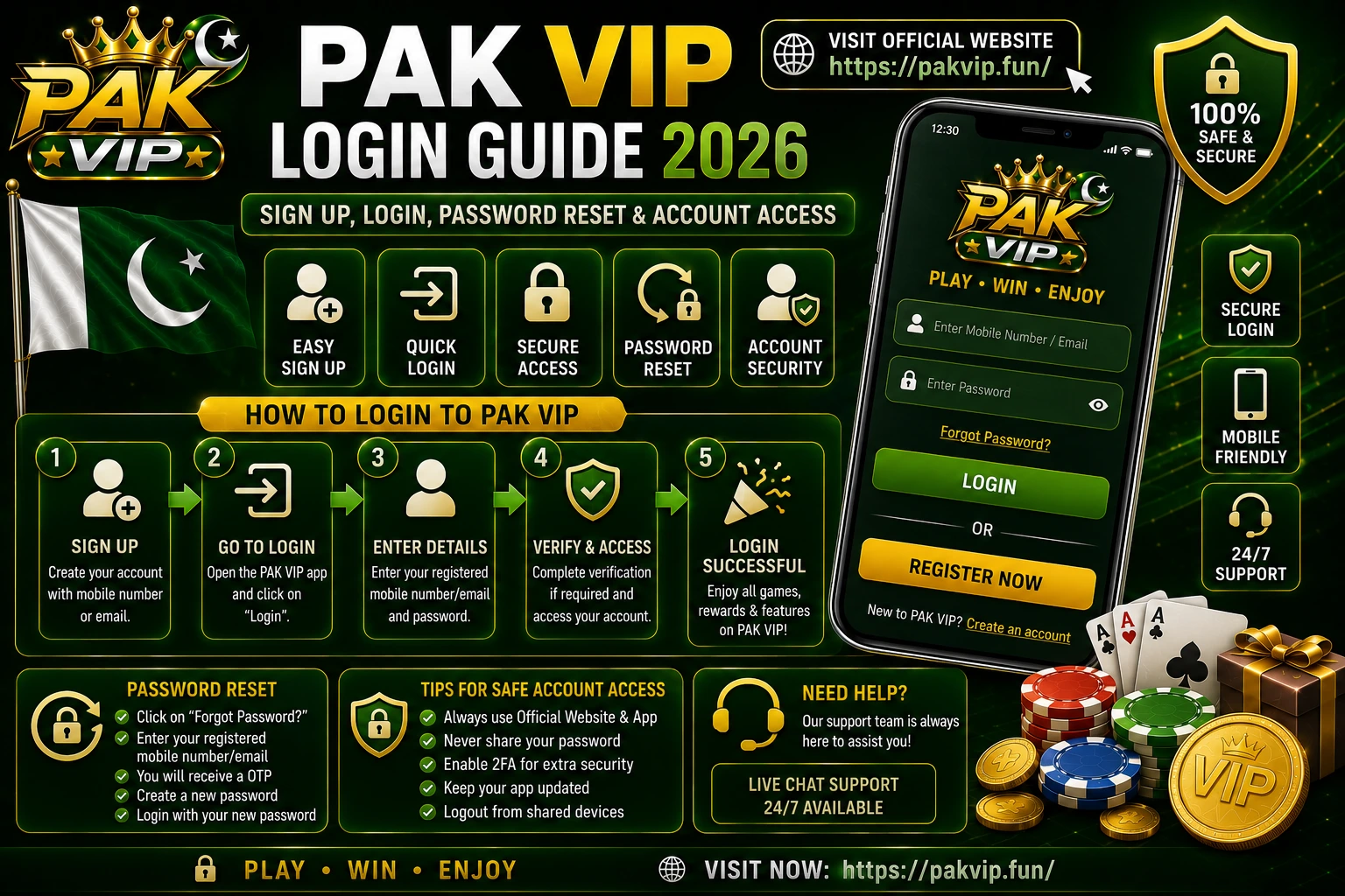 PAK VIP Login