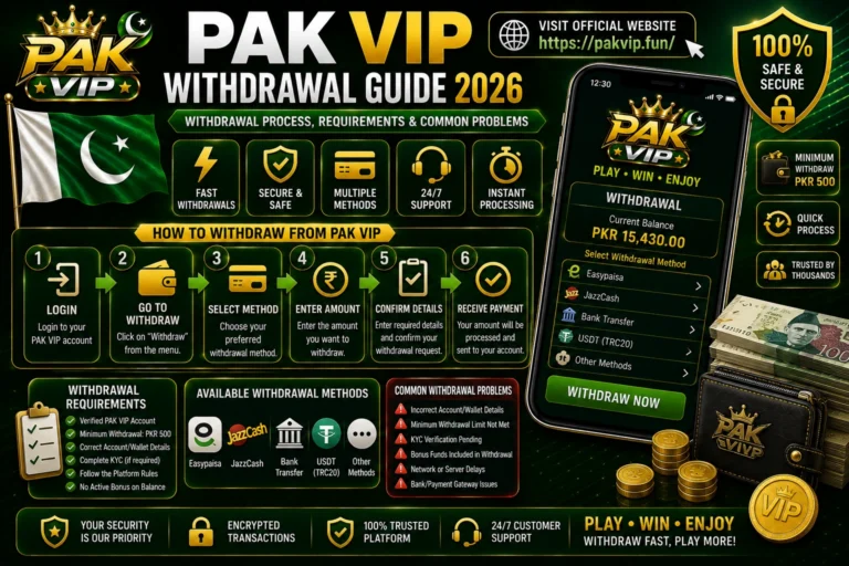 PAK VIP Withdrawal